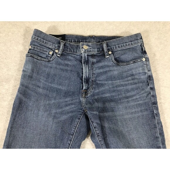 Abercrombie & Fitch Jeans Mens 33x34* Skinny Stretch Tapered Medium Wash Preppy - Picture 2 of 13